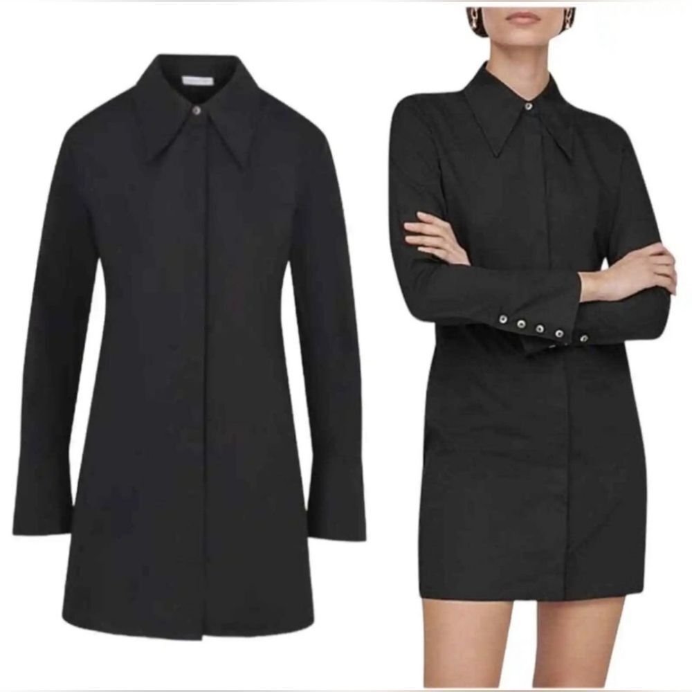 Anine Bing Midnight Black Mini Dress